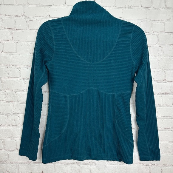 Nike Pro BV5558-347 Hyperwarm Velour High Neck Top dark Turquoise Sz S‎ GUC - Picture 1 of 5